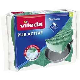 Губки для мытья посуды Vileda Pur Active 2 шт (4023103083943)