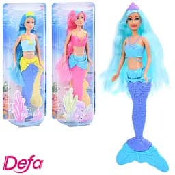 Кукла 8510 DEFA "Русалка" 35см, в слюде, 33,5-12,5-5,5см (6903317628926) Микс