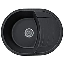 Мийка кухонна Valetti 32N гранітна 610х465 мм чорна