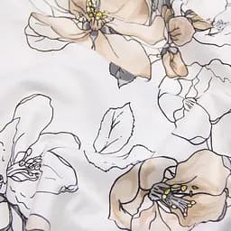 Комплект постільної білизни Cosas Exotic flowers CS2 Євро бежевий (FlowersBeigeWhite_Magnolia12_200) - мініатюра 8