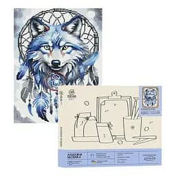 Набір з алмазною мозаїкою "Блакитний вовк" 40*50 см, IDEA2-CK6534, ТМ "99IDEAS"