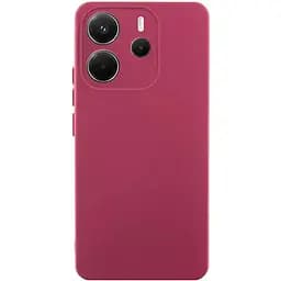 Чохол Lakshmi Silicone Cover Full Camera (AAA) для Xiaomi Redmi Note 14 4G (Int. version) Бордовий / Plum