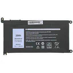 Акумулятор Dell WDX0R (Inspiron 15 5568, 13 5368, 13 5378) 11.4V 3400 mAh 39Wh Black