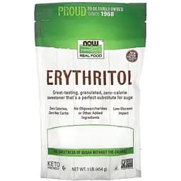 Заменитель питания Now Erythritol 454 г