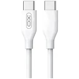 Кабель XO PD Type-C to Type-C NB124 40W/1m White