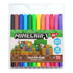 Фломастери Yes 12 кольорів Minecraft (650567)