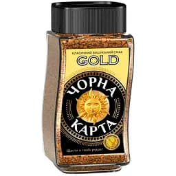 Кофе растворимый Черная Карта Gold 95 г банка