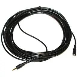 Звуковой удлинительный кабель Atcom 3.5 мм F - 3.5 мм M 7.5 м черный (11056)