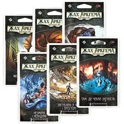 Настільна гра Ігромаг Набір із 6-ти міні-доповнень серії Жах Аркгема. Карткова гра: Спадщина Данвіча (укр.) (AHC03+5)