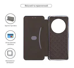 Чехол-книжка для Xiaomi Redmi 14C 4G/A4 5G Poco C75 4G/M7 5G, G-Case, синий, кожаный чехол-книжка из экокожи (PU) и TPU, с магнитом, с подставкой и вместительным кардхолдером, противоударный, защита всего корпуса, ArmorStandart (ARM85366) - мініатюра 3