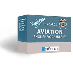 Настольная игра English Student Карточки для изучения английского языка English Student Aviation English Vocabulary (укр.) (591225966)