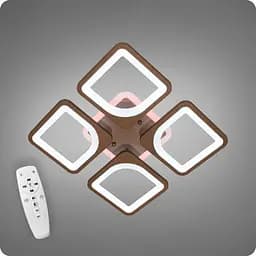 Люстра світлодіодна 517 Dlight 3color з пультом 85Вт Коричневий (01815)