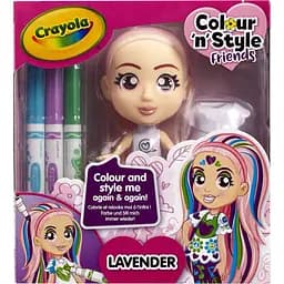 Набір для творчості Crayola Colour n Style, Стильні дівчата, Лаванда (918940.005)