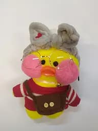 М'яка Качка Lalafanfan Duck в одязі 30см у пов'язці в асортименті - мініатюра 5