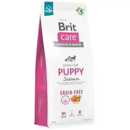 Сухой корм Brit Care Dog Grain-free Puppy для щенков, беззерновой с лососем, 12 кг