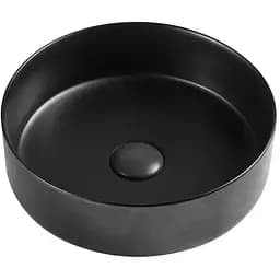 Умивальник накладний Mixxus Premium Topper-0101 Black 355x355x120 мм MP6490, Чорний матовий