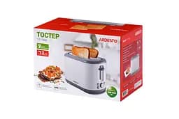 Тостер Ardesto White stripes T-F17WG 930 Вт пластик білий+сірий - мініатюра 5