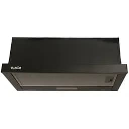 Витяжка телескопічна Ventolux Garda 60 BK 700 LED 2S