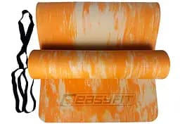 Килимок для йоги та фітнесу s-EVA Mat 8 мм Помаранчевий EasyFit fit0025108 - мініатюра 2