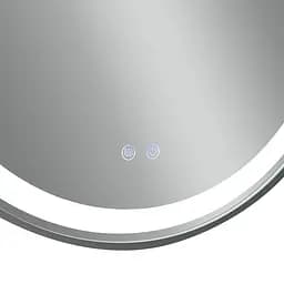 Дзеркало Qtap Gemini 800x700 з LED-підсвічуванням Touch, з антизапотіванням, з димером температури кольору (3000-6500K) Reverse QT2578R8072B - мініатюра 12