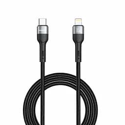 Кабель Winso Pro Type-C to Lightning 30W TPE+плетение 1,2м черный(223124B)