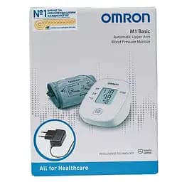 Тонометр Omron M1 Basic (HEM-7121J-AF) + адаптер автоматичний на плече