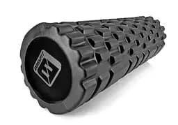 Массажный роллер EasyFit Solid Grid Roller Mini 30 см черный (EF-2057-BK)