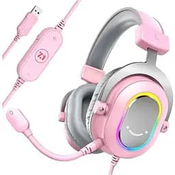 Навушники Fifine H6 RGB 7.1 Pink (H6P)