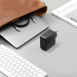 Зарядний пристрій 4xUSB 100W (3xUSB-C+USB-A) Gan Tech Fast GAN Charger чорний CD226 Ugreen - мініатюра 9