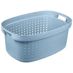 Кошик для чистої білизни Plast Team Seoul 40 л блакитний (6032)