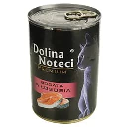 Вологий корм для котів Dolina Noteci Premium cat М'ясні шматочки в соусі з лососем 400 г