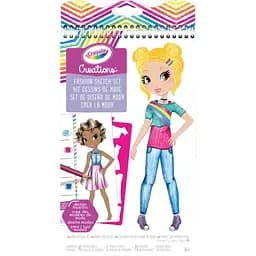 Набір для творчості Crayola Creations Юний дизайнер з наклейками та трафаретами маленький 40 сторінок (04-0476)