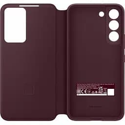 Оригінальний чохол-книжка Samsung для Galaxy S22 Plus S-View Flip Cover Smart Burgundy - мініатюра 4