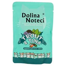 Вологий корм для котів Dolina Noteci Superfood cat з фореллю та тунцем 85 г