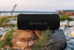 Портативна колонка REAL-EL RX715 10 W Bluetooth TWS, RGB, Black - мініатюра 12