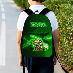 Рюкзак дитячий Йода "Star Wars" 34х27см, міський ранець для хлопчика з принтом (00452)