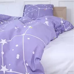 Простирадло MirSon Бязь 17-4742 Constellation 200x220 см біле (2200008929251)