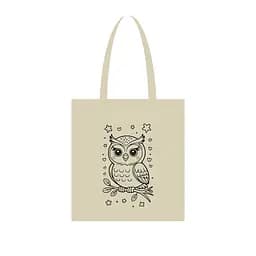 Екосумка для покупок "Сова" Bambi Сумка-шоппер 190CCT-3, 38 x 42 см (190г/м2)