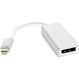 Перехідник PowerPlant USB Type-C 3.1 Thunderbolt 3 (M) - DisplayPort (F), 4K, 0.15 м