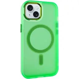Чохол Epik TPU+PC Lily with MagSafe для Apple iPhone 14, 6.1 Neon Green