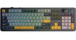 Клавиатура игровая механическая AULA F-108-Pro Wireless Gasket Keyboard Reaper switch, 2.4G, BT, Black - мініатюра 2