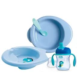 Набір посуду Chicco Meal Set, 6м +, блакитний (16200.20)