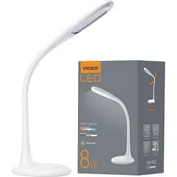 Настiльна лампа Videx LED TF03W 8W 3000-5500K біла (VL-TF03W)