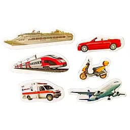 Дитячий набір магнітів "Транспорт" Magdum ML4032-28 в наборі 6 магнітів