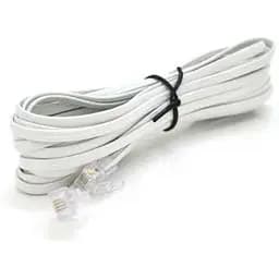 Патч-корд телефонний 2м RJ11 (6P4C) Voltronic (PC-2,0W)