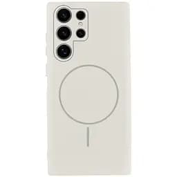 Чохол Lakshmi Silicone Cover Full Camera AA with MagFit для Samsung Galaxy S26 Ultra Білий/White