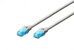 Патч-корд CAT 5e U-UTP, PVC AWG 26/7, довжина 15 м, колір сірий DK-1512-150 DIGITUS by ASSMANN