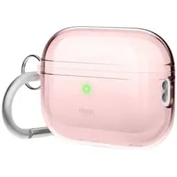 Чохол з карабіном Elago Clear Hang Case для AirPods Pro 2 покоління Lovely Pink (EAPP2CL-HANG-LPK)