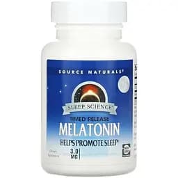 Натуральна добавка Source Naturals Melatonin 3mg Sleep Science Timed Release 120 таблеток