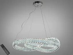 Люстра підвісна Diasha хром LED 92 Вт пульт 16 м²
